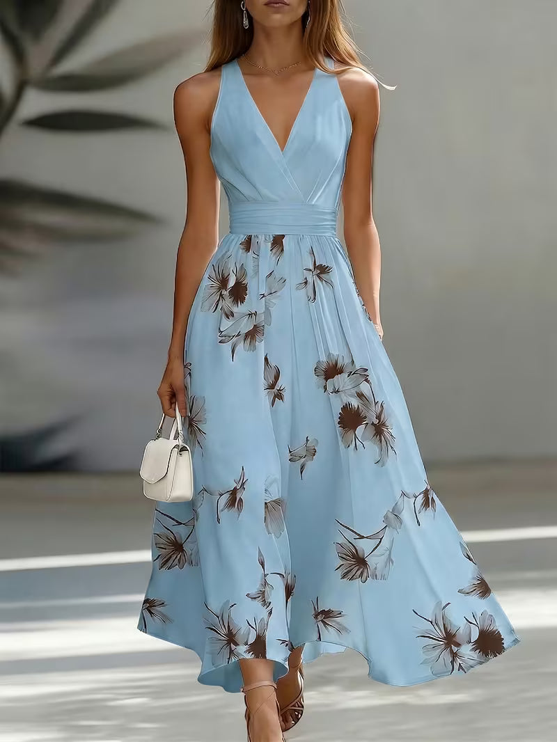 Robe Cache-Cœur Nouée Été Chic