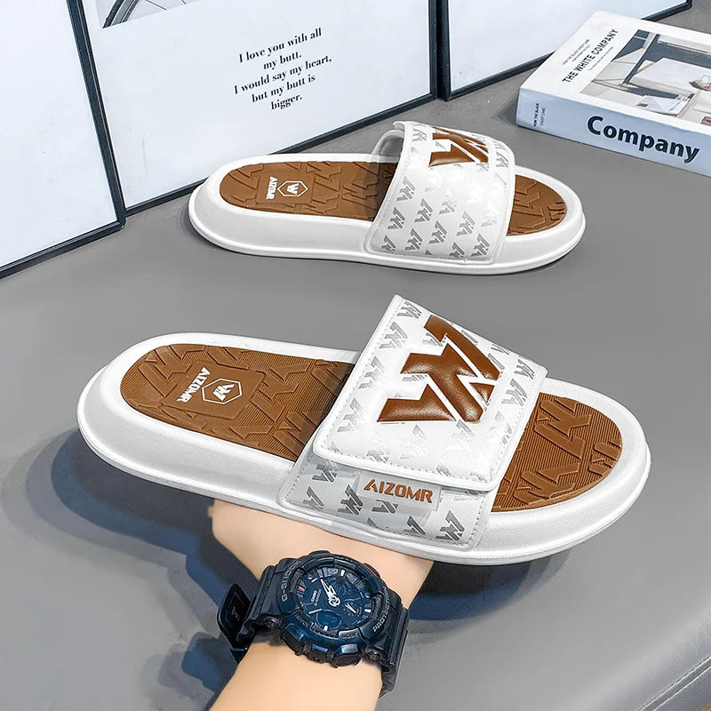 Men's Summer Beach Sandals — Comfortable PVC with High-Grip Rubber Outsole
