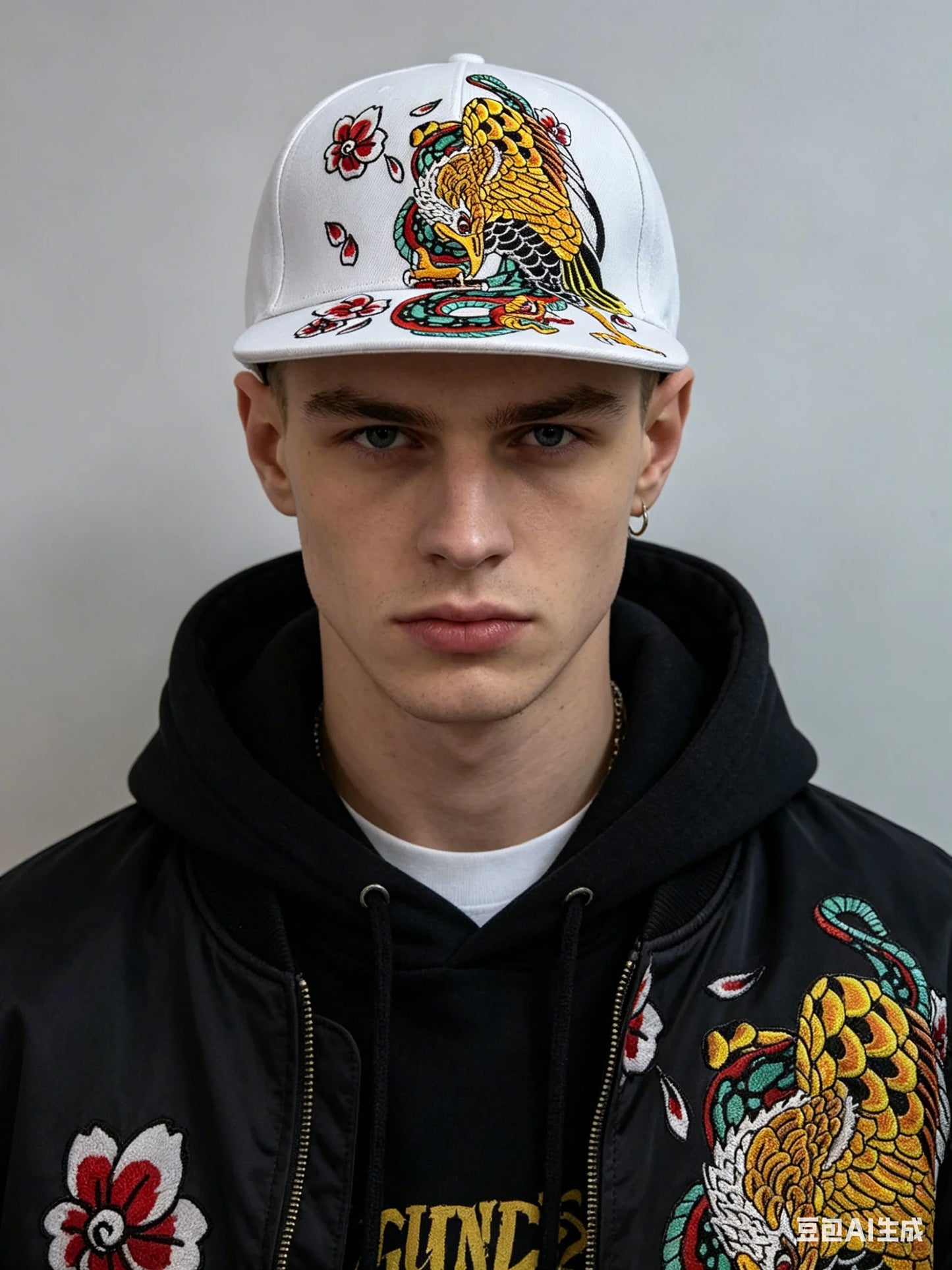 Embroidered Flat Top Baseball Cap | Hip Hop Street Style for Men & Women
