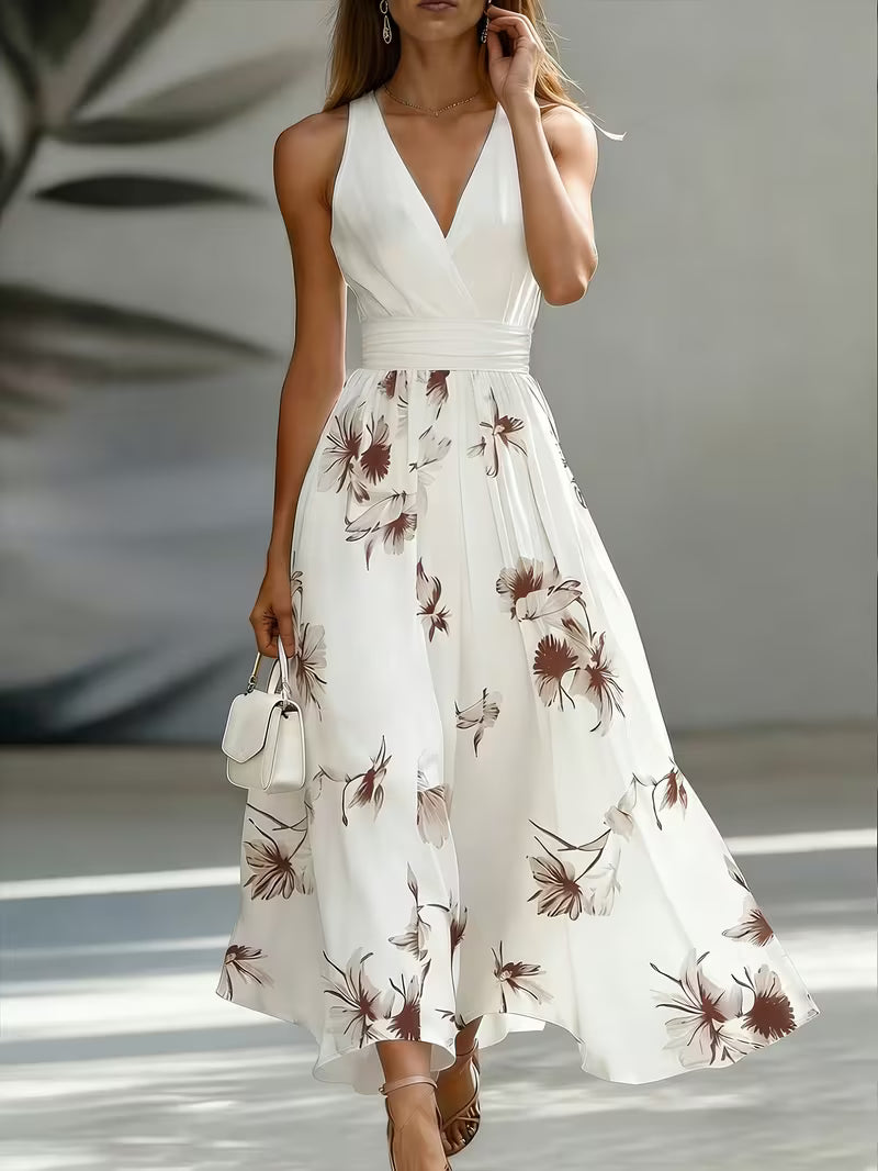 Robe Cache-Cœur Nouée Été Chic