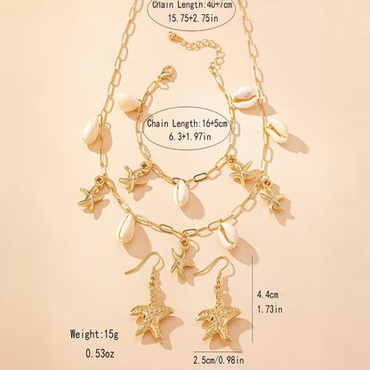 Ensemble Bijoux Océan Bohème 3 Pièces