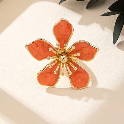 Bague Floral en Émail – Sophistication et Charme pour Chaque Instant