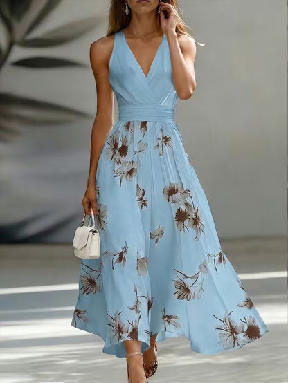 Robe Cache-Cœur Nouée Été Chic