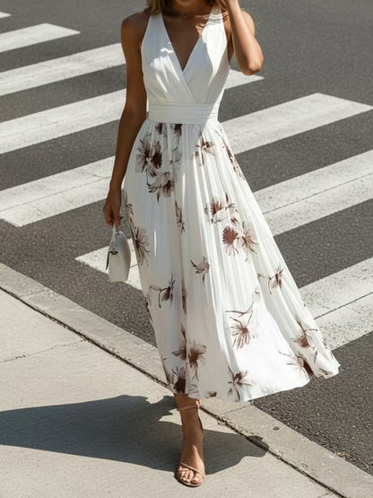 Robe Cache-Cœur Nouée Été Chic