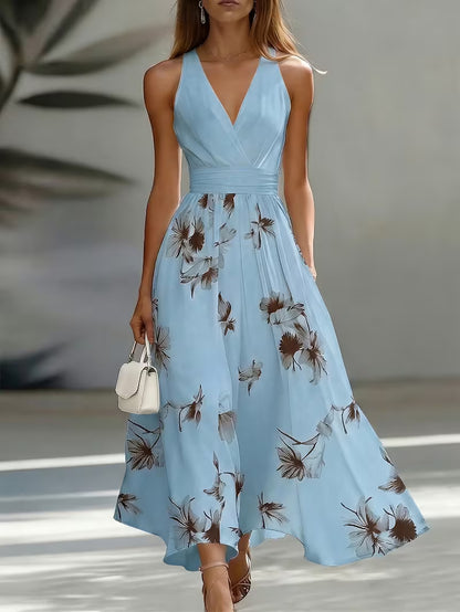 Robe Cache-Cœur Nouée Été Chic