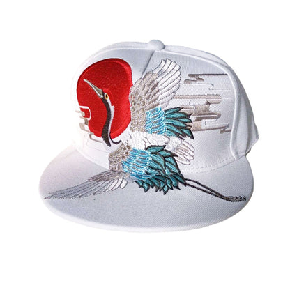 Embroidered Flat Top Baseball Cap | Hip Hop Street Style for Men & Women