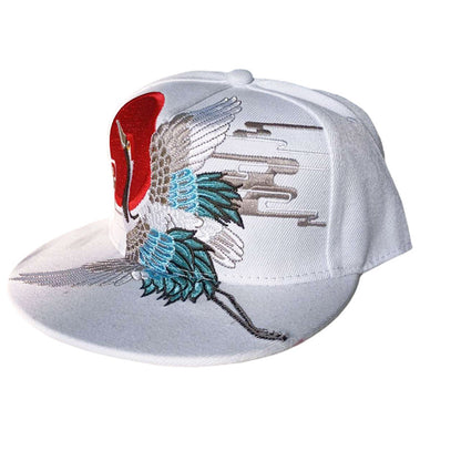 Embroidered Flat Top Baseball Cap | Hip Hop Street Style for Men & Women