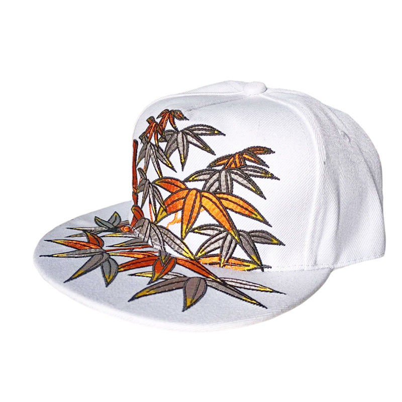 Embroidered Flat Top Baseball Cap | Hip Hop Street Style for Men & Women