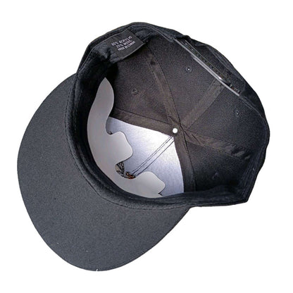 Embroidered Flat Top Baseball Cap | Hip Hop Street Style for Men & Women