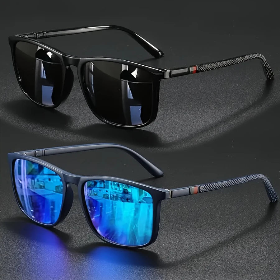 Luxury Square Vintage Sunglasses – Unisex UV400 Polarized