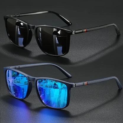 Luxury Square Vintage Sunglasses – Unisex UV400 Polarized