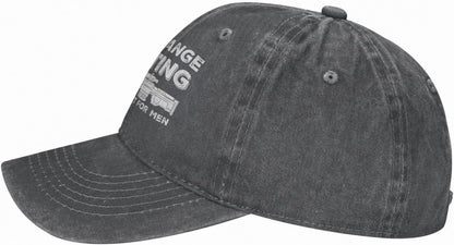 Funny Shooting Slogan Dad Hat — Washed Denim Baseball Cap for Men & Women