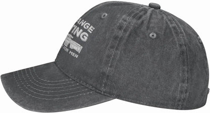 Funny Shooting Slogan Dad Hat — Washed Denim Baseball Cap for Men & Women