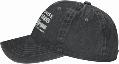 Funny Shooting Slogan Dad Hat — Washed Denim Baseball Cap for Men & Women