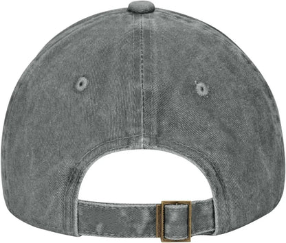 Funny Shooting Slogan Dad Hat — Washed Denim Baseball Cap for Men & Women