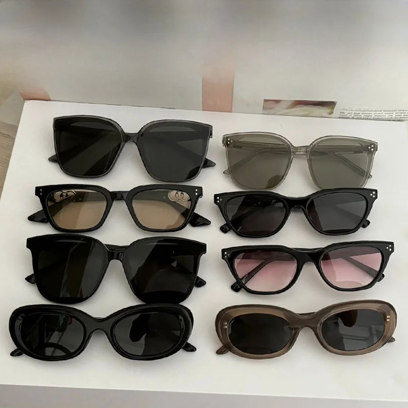 Women's UV Protection Driving Sunglasses — Fashionable Round Frame