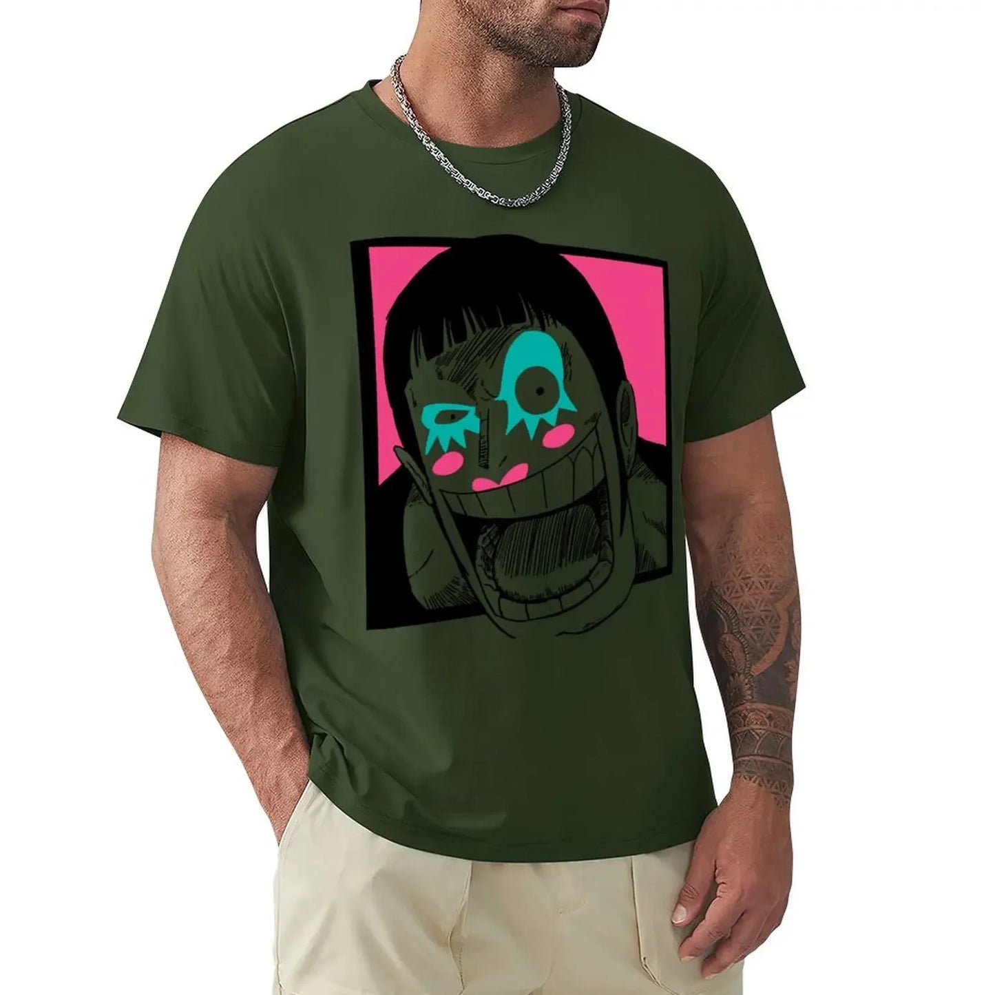 One Piece Bon Clay / Mr.2 Bon Kurei Vintage Graphic T-Shirt — Men's Cotton Anime Tee