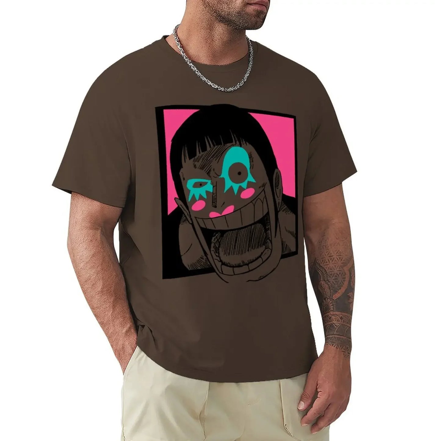One Piece Bon Clay / Mr.2 Bon Kurei Vintage Graphic T-Shirt — Men's Cotton Anime Tee