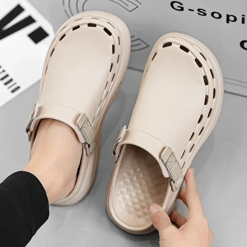 Men's Lightweight EVA Slide Sandals — Casual Beach & Indoor Slippers