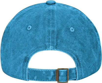 Funny Shooting Slogan Dad Hat — Washed Denim Baseball Cap for Men & Women