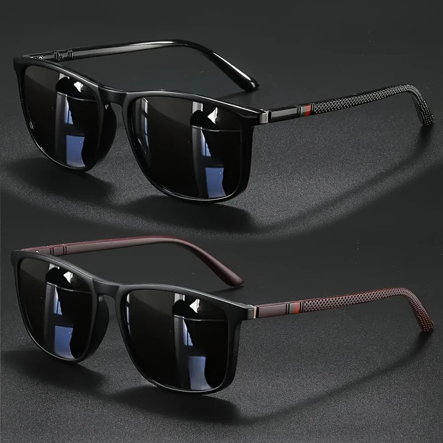 Luxury Square Vintage Sunglasses – Unisex UV400 Polarized
