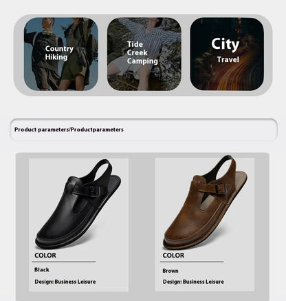 Summer Men'S Sandals Comfortable Lightweight Fashionable Sandals Outdoor Casual Slippers Oil Resistant Waterproof Home Sandals