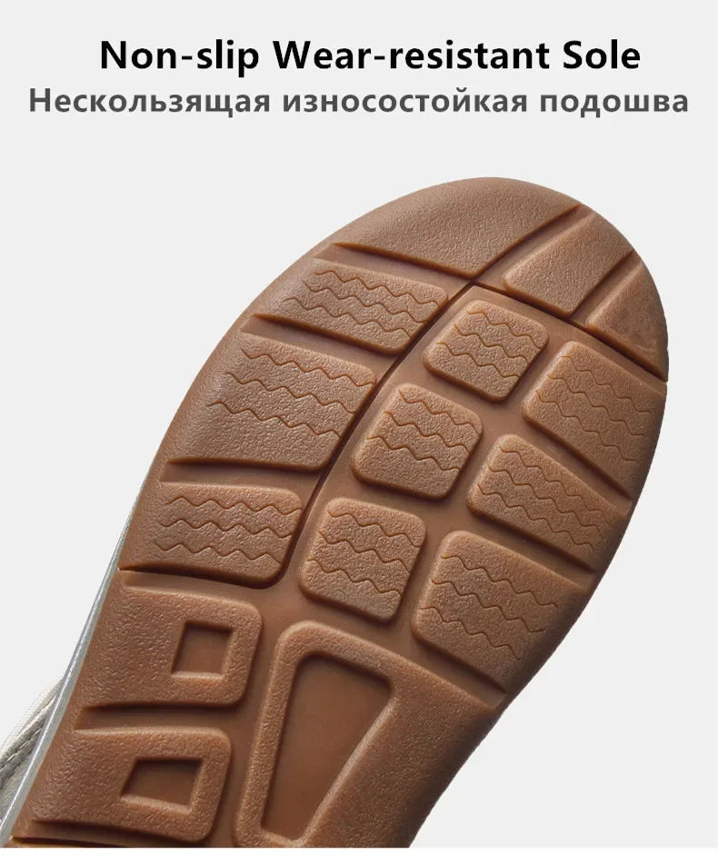Handwoven Flat Beach Sandals — Breathable Casual Outdoor Sandals for Men & Women