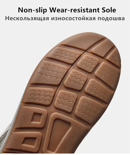 Handwoven Flat Beach Sandals — Breathable Casual Outdoor Sandals for Men & Women