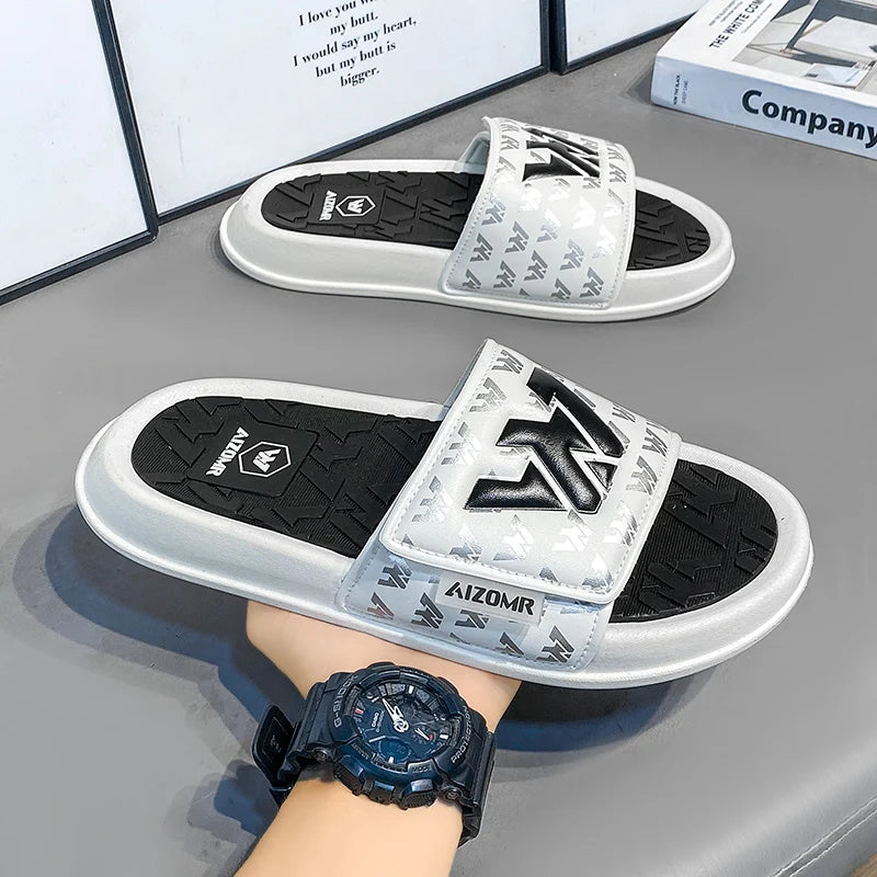 Men's Summer Beach Sandals — Comfortable PVC with High-Grip Rubber Outsole