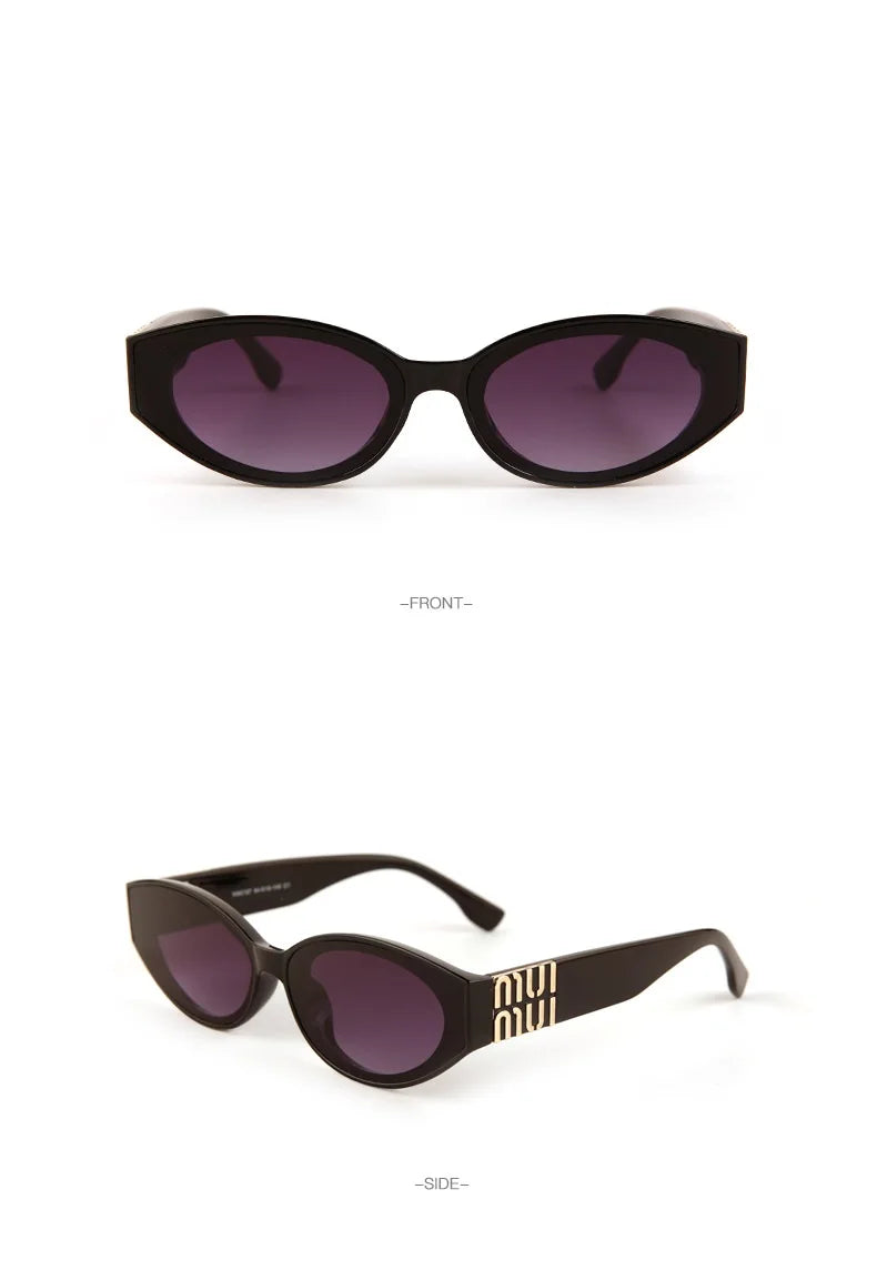 Glamour Oval Sunglasses – Unisex UV400 Gradient Lenses