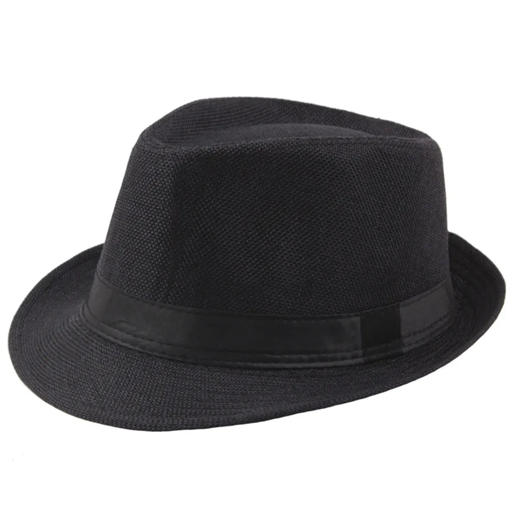 Cycling Caps Summer Men's Hats Fedoras Top Jazz Hat Bucket Bowler Hats Chapeau Fedora Hats Women Black Hat Wedding Caps