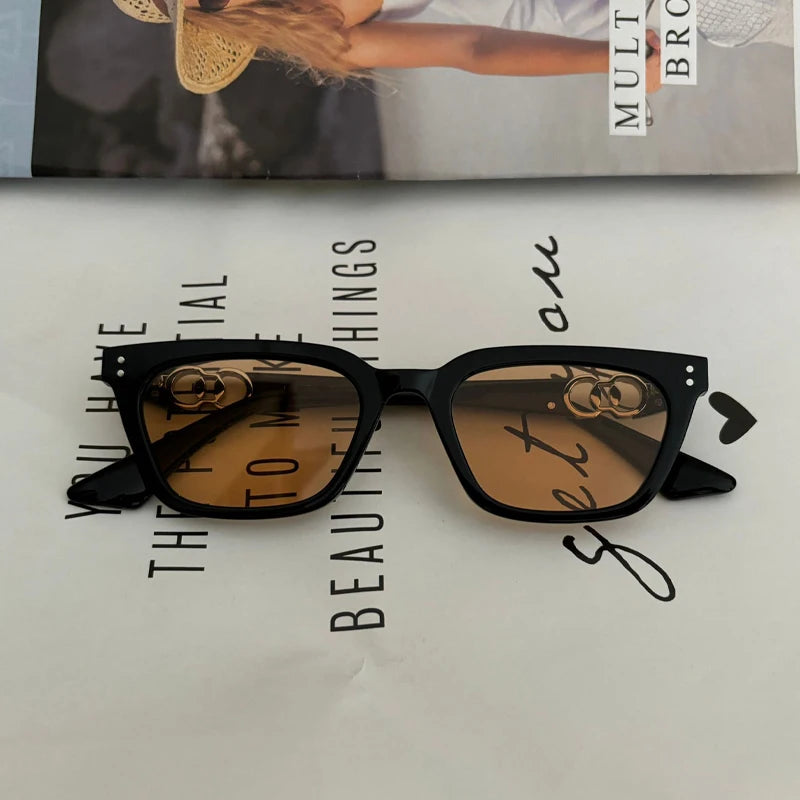Women's UV Protection Driving Sunglasses — Fashionable Round Frame