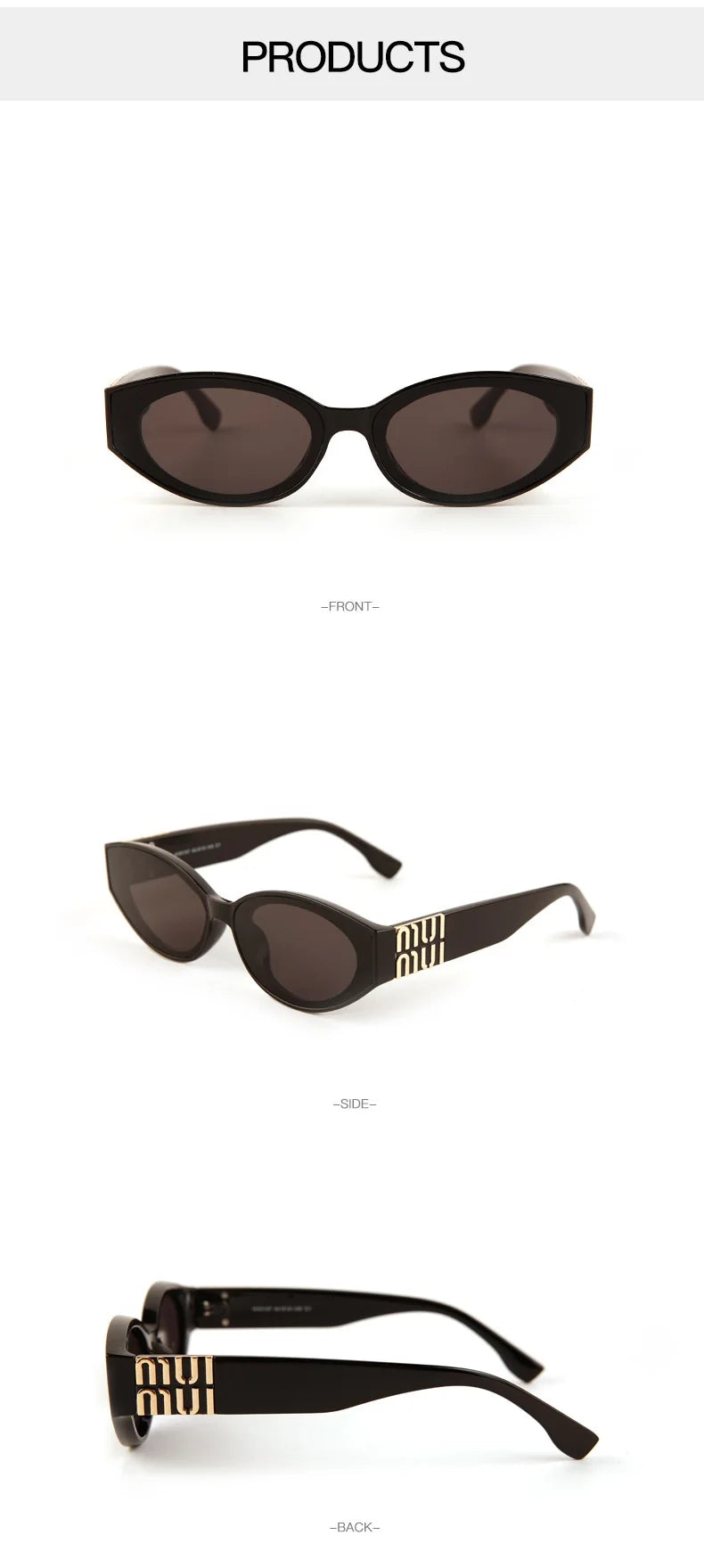 Glamour Oval Sunglasses – Unisex UV400 Gradient Lenses