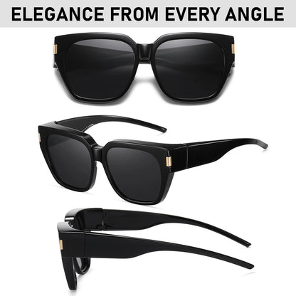 Women's Polarized Sunglasses – Anti-Glare UV400 Square Frame