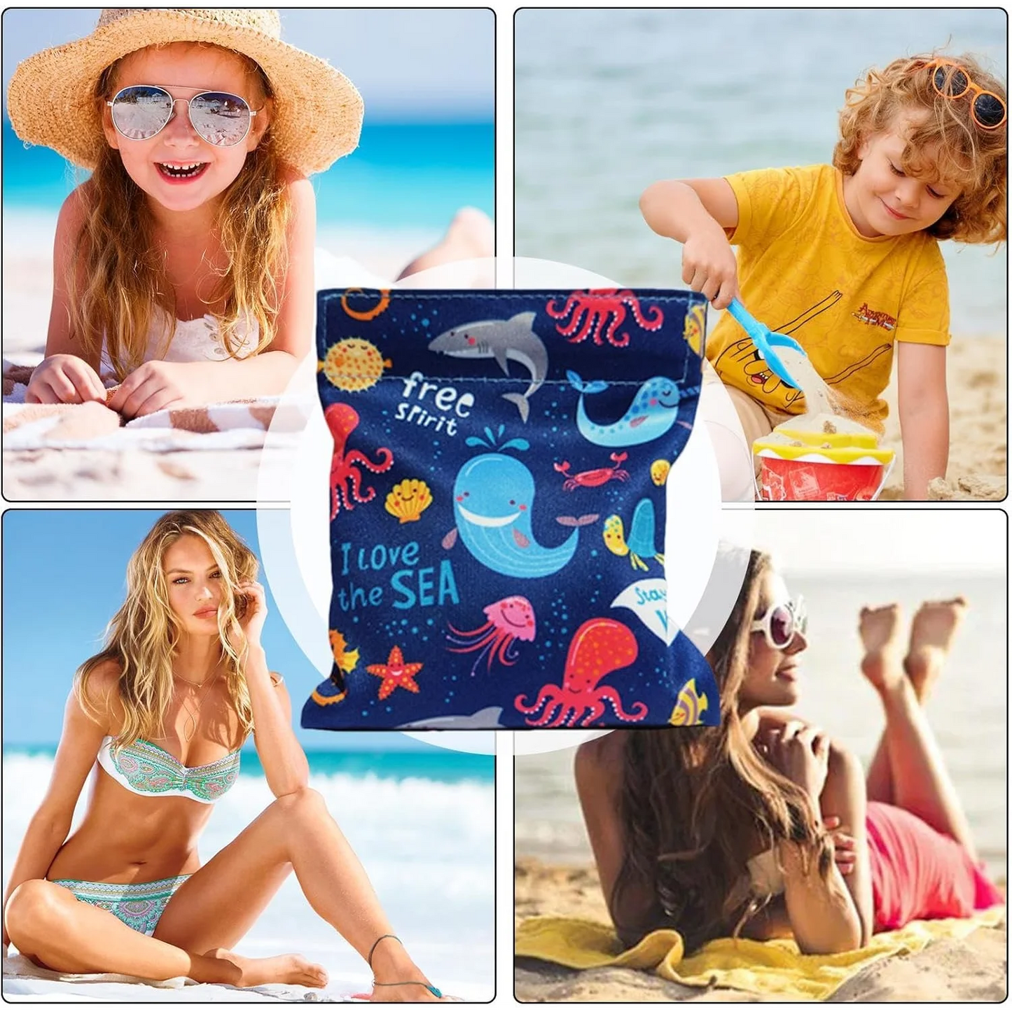 Beach Vacation Essentials Sand Remover Bag 