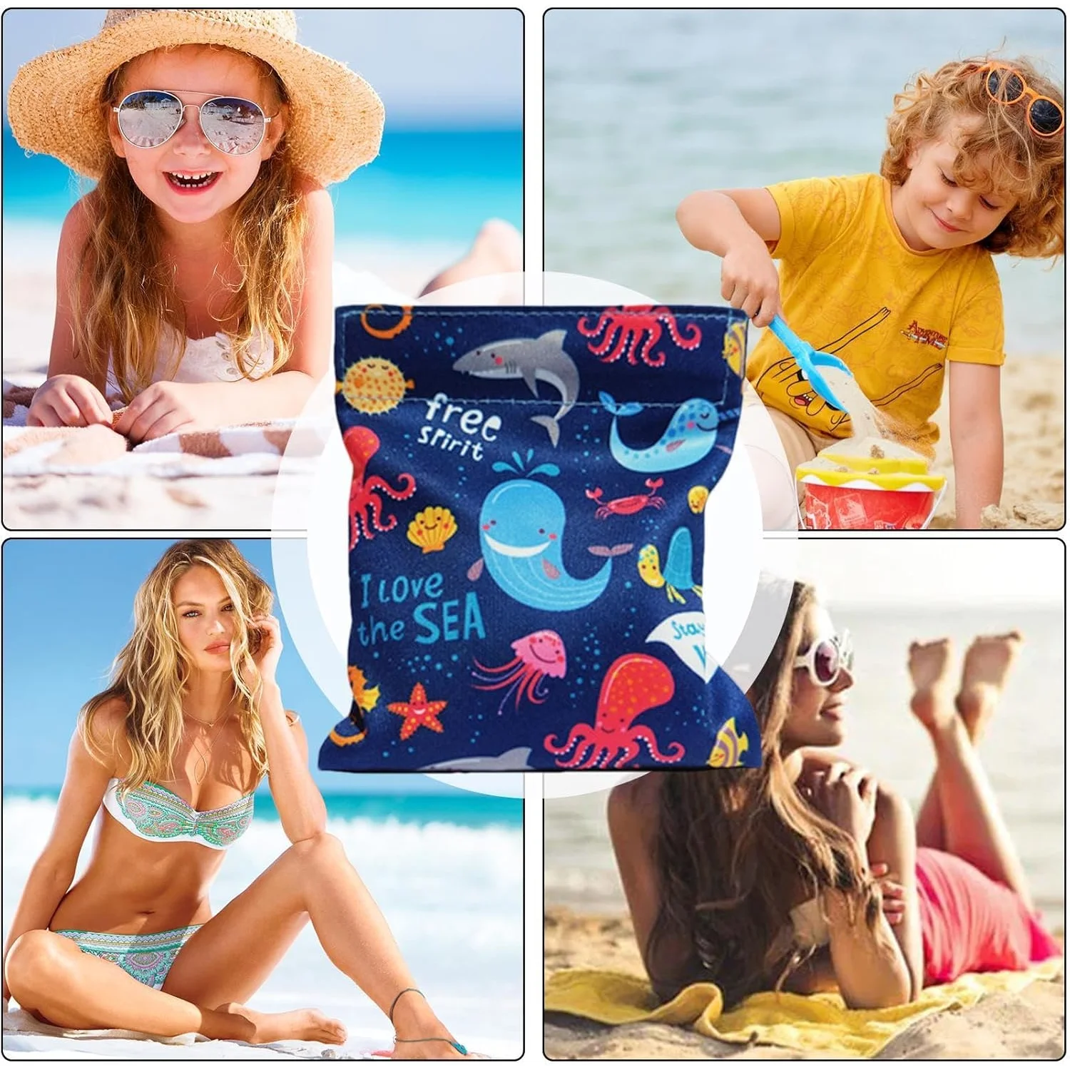 Beach Vacation Essentials Sand Remover Bag 