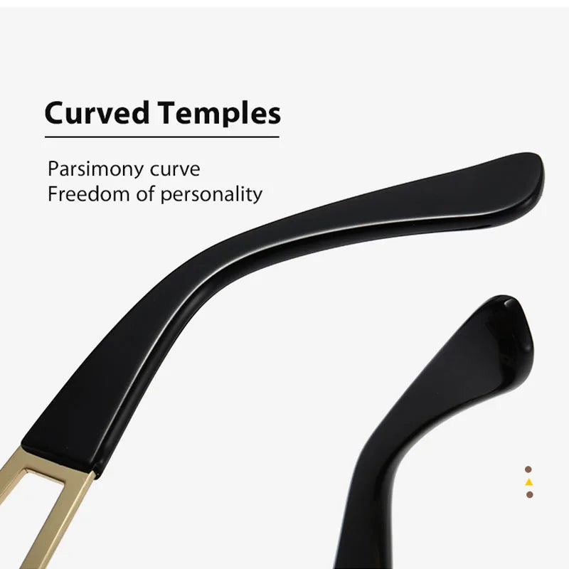 Oversized Metal Frame Sunglasses – Unisex Polarized Street Style