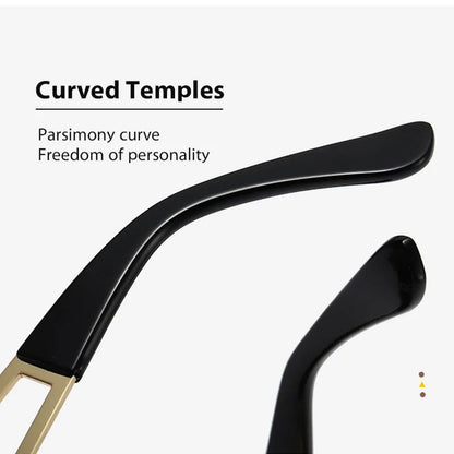 Oversized Metal Frame Sunglasses – Unisex Polarized Street Style