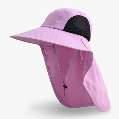 Breathable Wide Brim Fisherman Sun Hat — Outdoor Shawl Cap for Men & Women