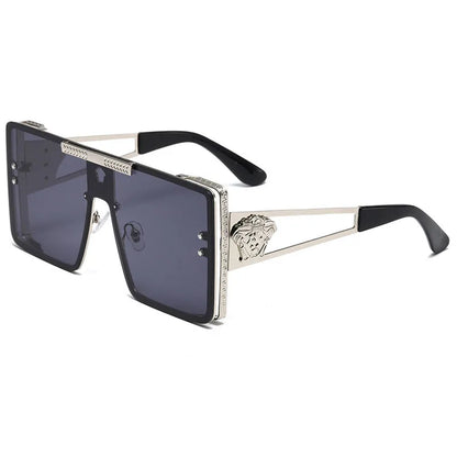 Oversized Metal Frame Sunglasses – Unisex Polarized Street Style