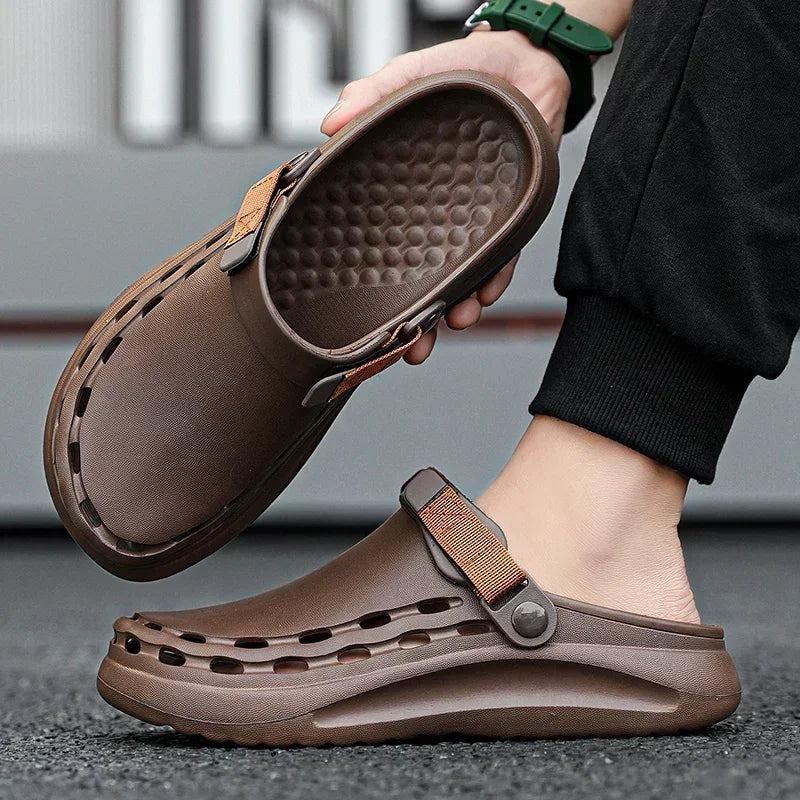 Men's Lightweight EVA Slide Sandals — Casual Beach & Indoor Slippers
