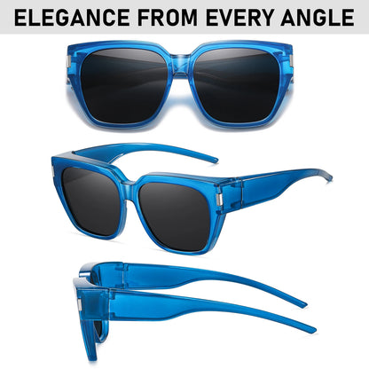 Women's Polarized Sunglasses – Anti-Glare UV400 Square Frame