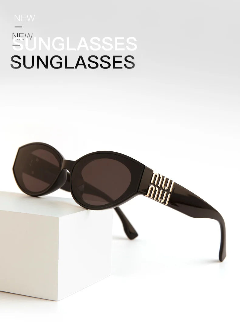 Glamour Oval Sunglasses – Unisex UV400 Gradient Lenses