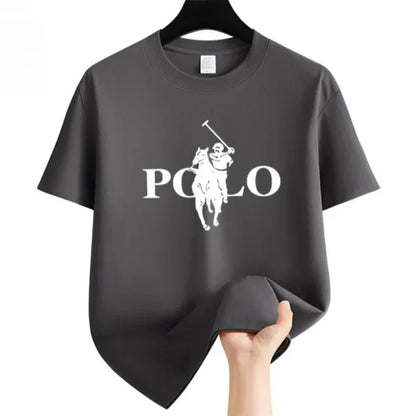 Men's Casual Print T-Shirt — Breathable Short Sleeve Round Neck Top
