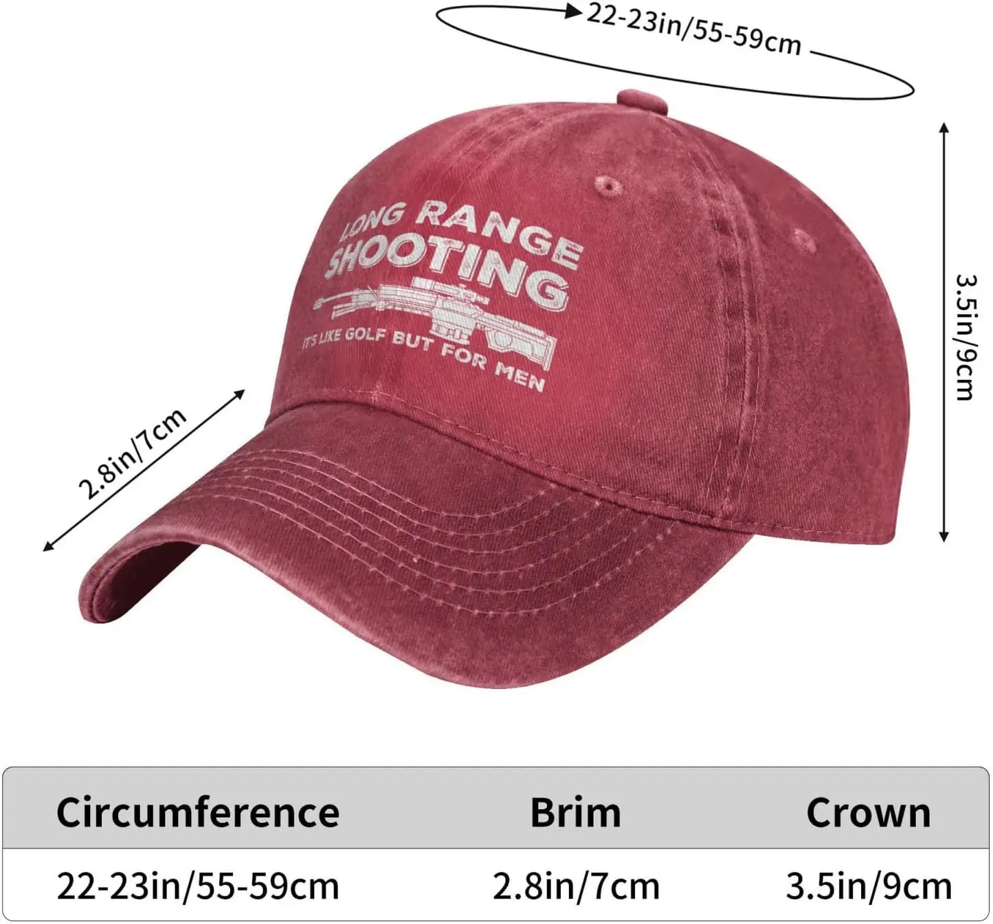 Funny Shooting Slogan Dad Hat — Washed Denim Baseball Cap for Men & Women