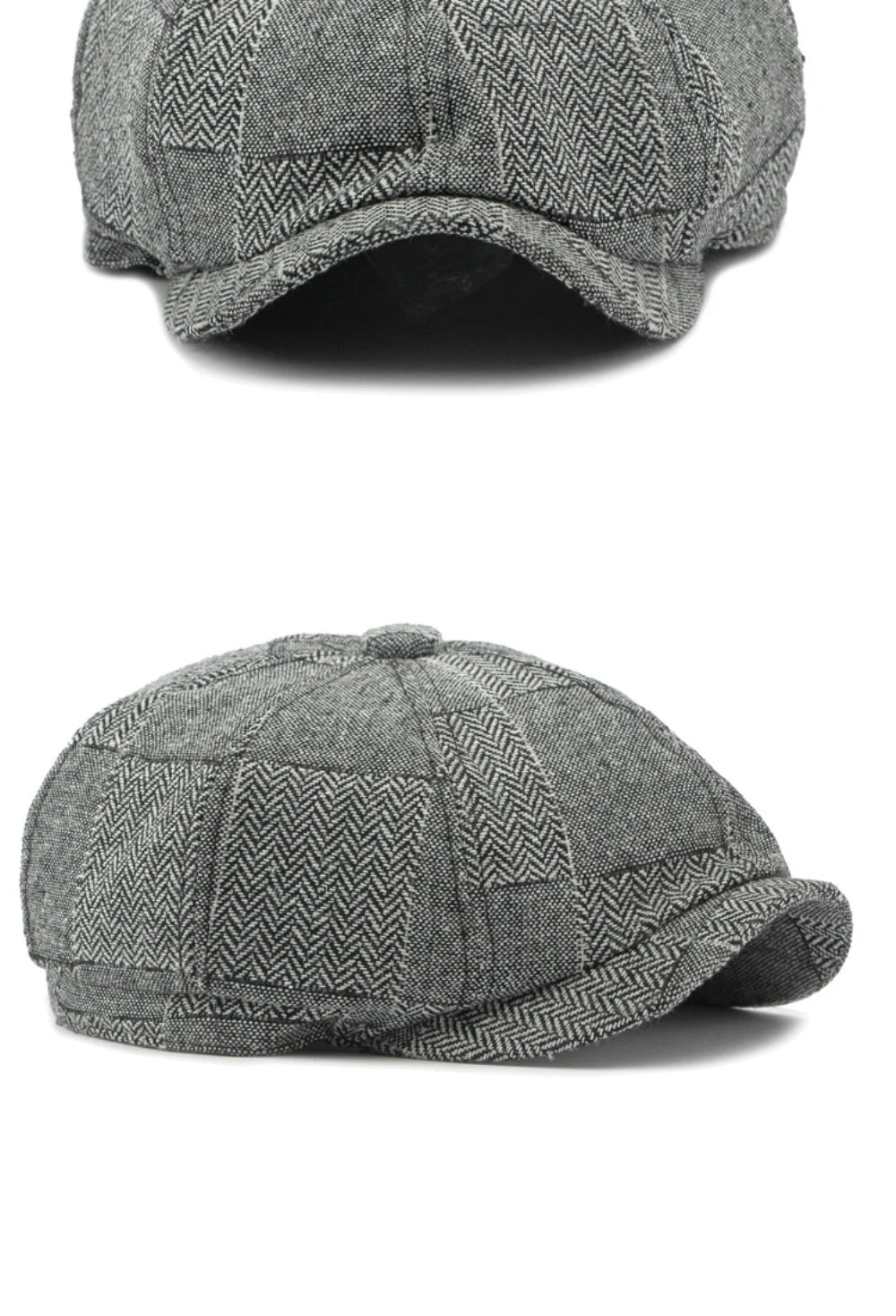HT4341 Beret Cap Spring Autumn Caps for Men Women Vintage Plaid Octagonal Cap Hat Female Retro Artist Painter Male Beret Hats