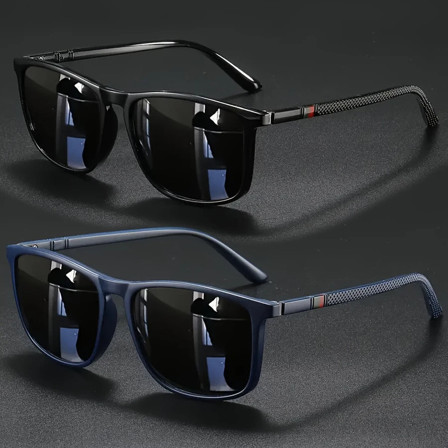Luxury Square Vintage Sunglasses – Unisex UV400 Polarized
