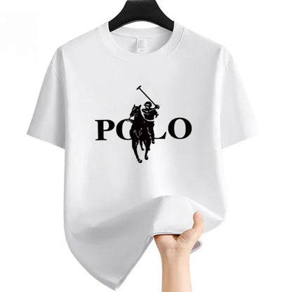 Men's Casual Print T-Shirt — Breathable Short Sleeve Round Neck Top