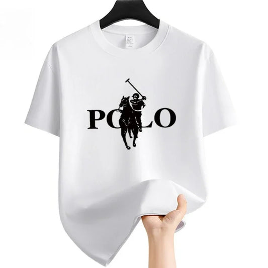 Men's Casual Print T-Shirt — Breathable Short Sleeve Round Neck Top