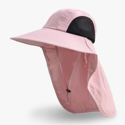 Breathable Wide Brim Fisherman Sun Hat — Outdoor Shawl Cap for Men & Women